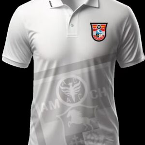 AMCH - Jubiläums Poloshirt weiß mit Logo